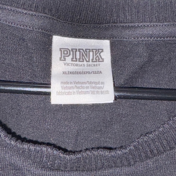 PINK by VS Black Short Sleeve Crop Top XL - Picture 3 of 4